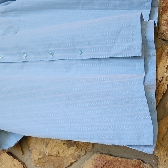 David Taylor Collection Blue Short Sleeve Button‎ Down Collar Shirt Sz XL - Picture 5 of 11